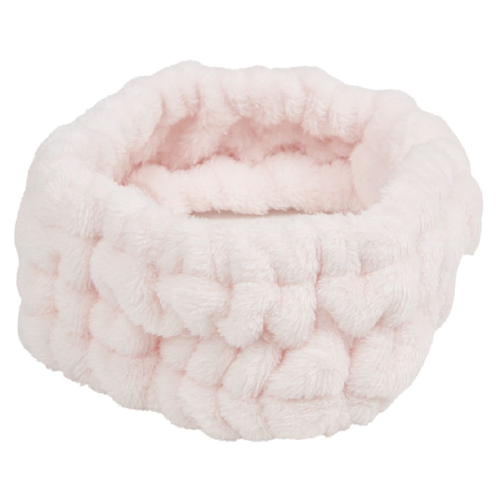 Wide elastic headband with knot