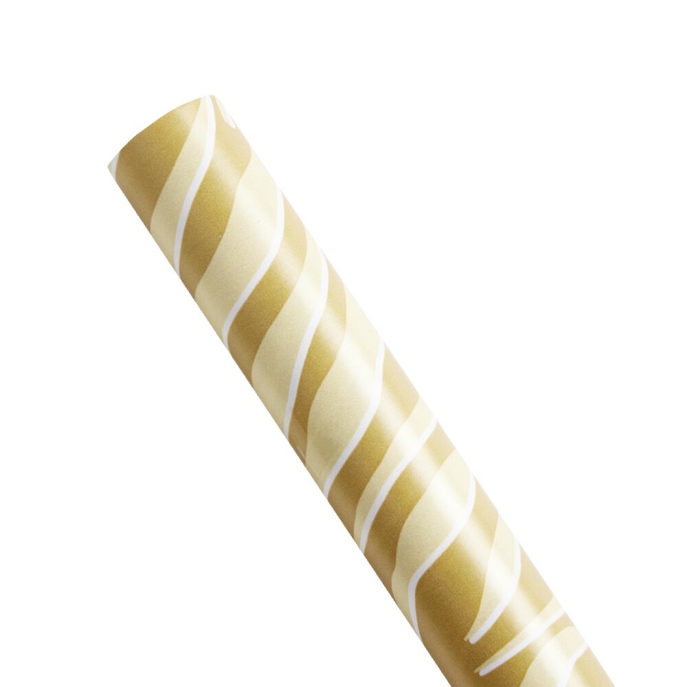 2m Christmas wrapping paper roll, green or gold with patterns - 2 models