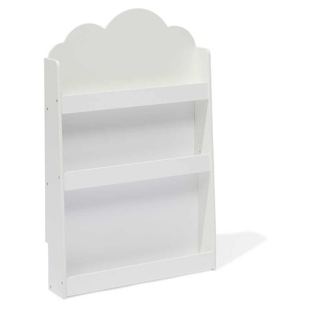 White Nuage 3-tier shelf on legs - L61.5xD13.5xH95 cm