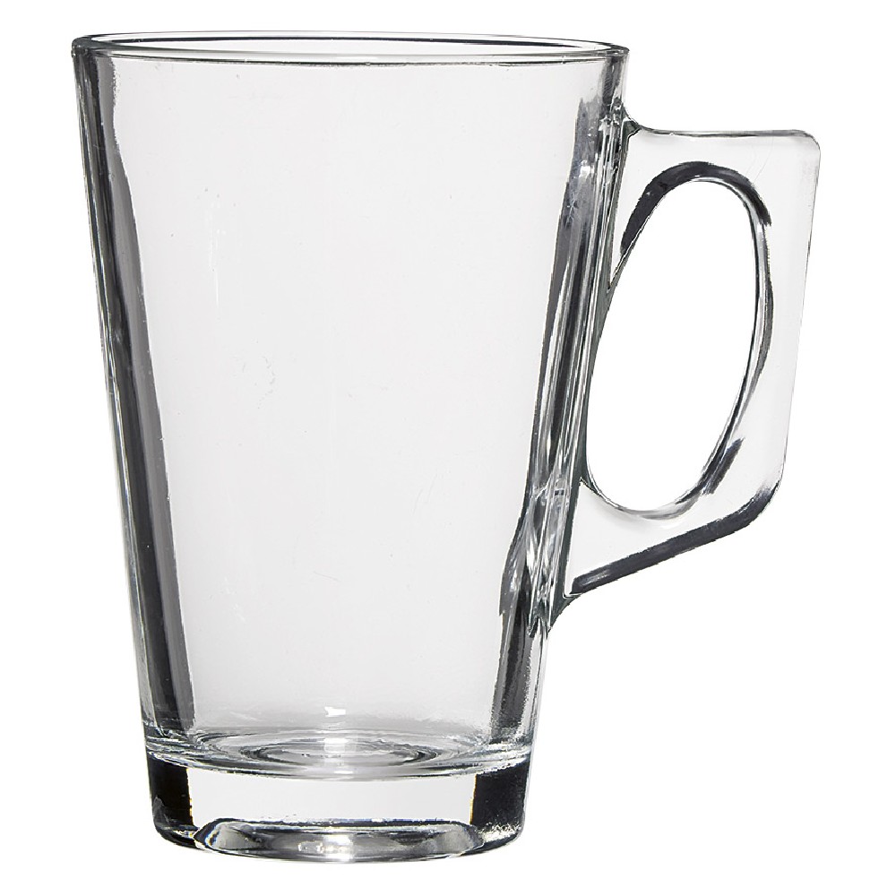 Clear glass coffee cup x3
