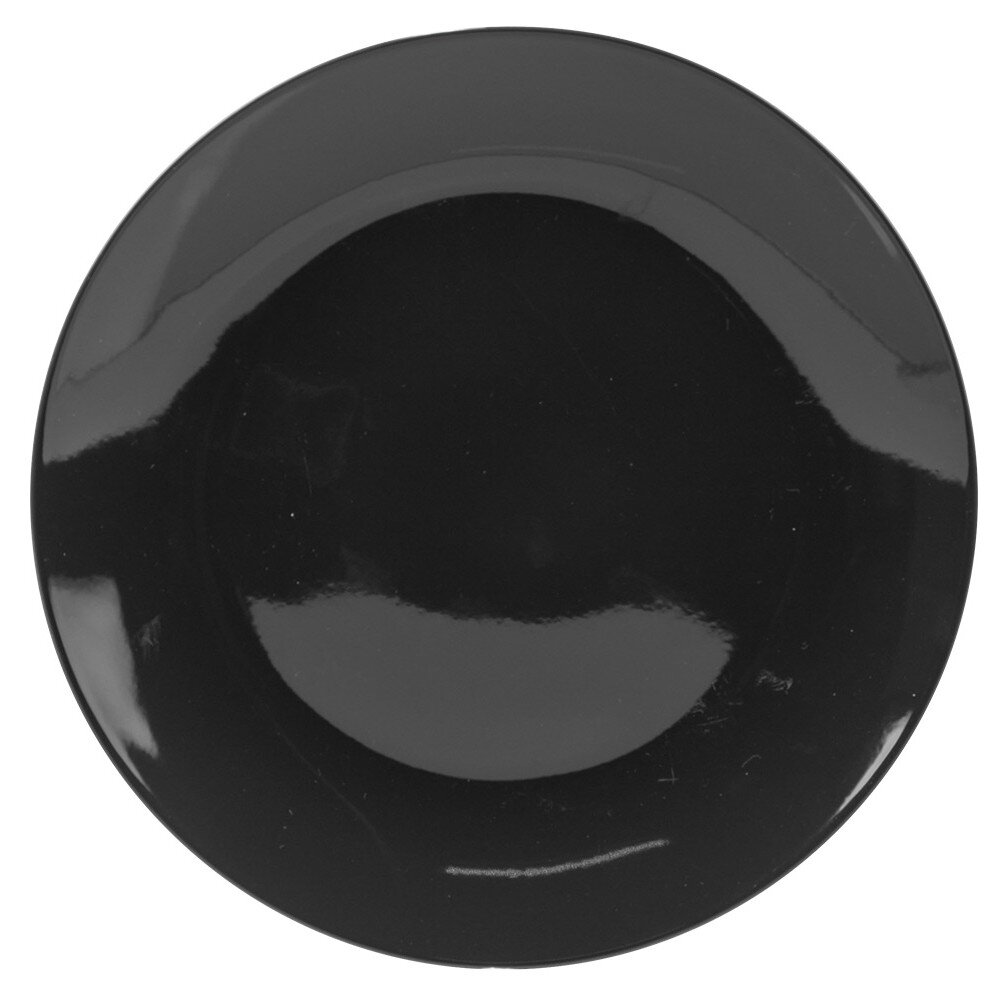 Black and white striped dessert plate