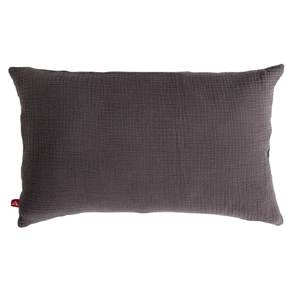 Cushion cover 30x50cm gray cotton gauze