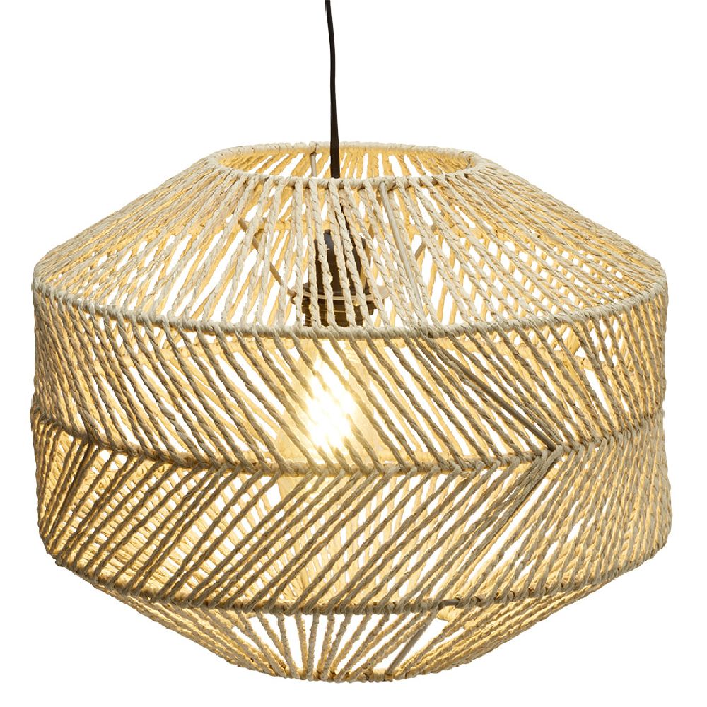 LLUSTER DEKORATIV PAP+PP D38H30 NAT E14