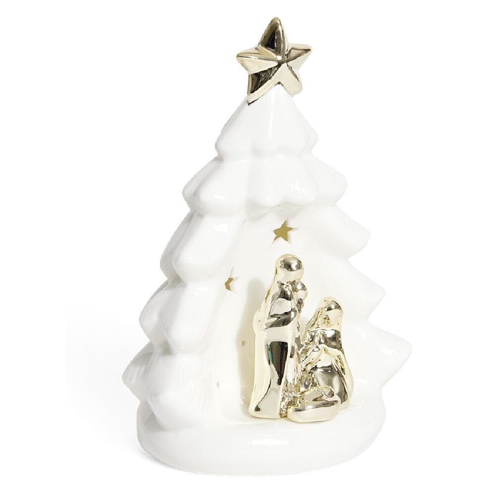 SKENA E LINDJES SË PEMËS ME DRITË QERAMIKE H20.3CM