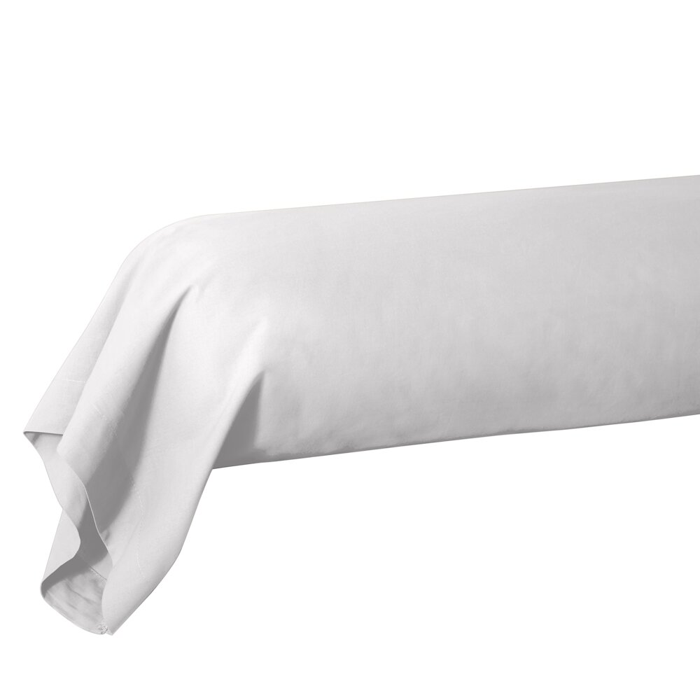 Bolster case 85x185cm 100% white cotton