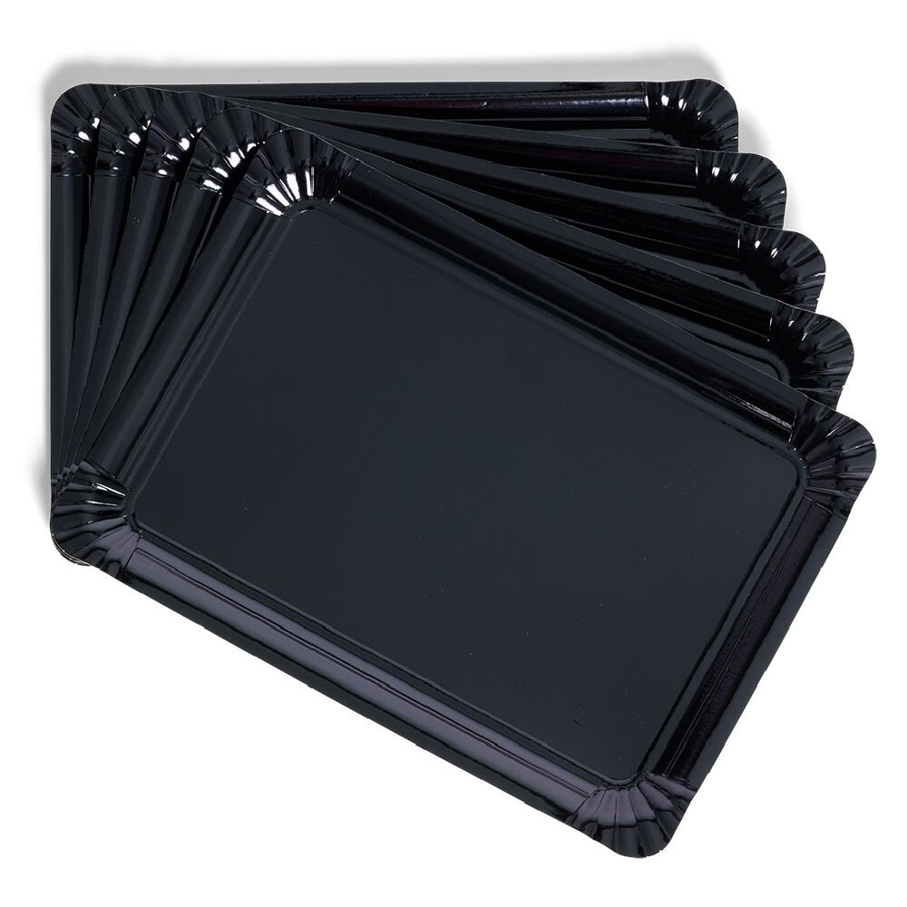 Black cardboard tray 23x33cm x5
