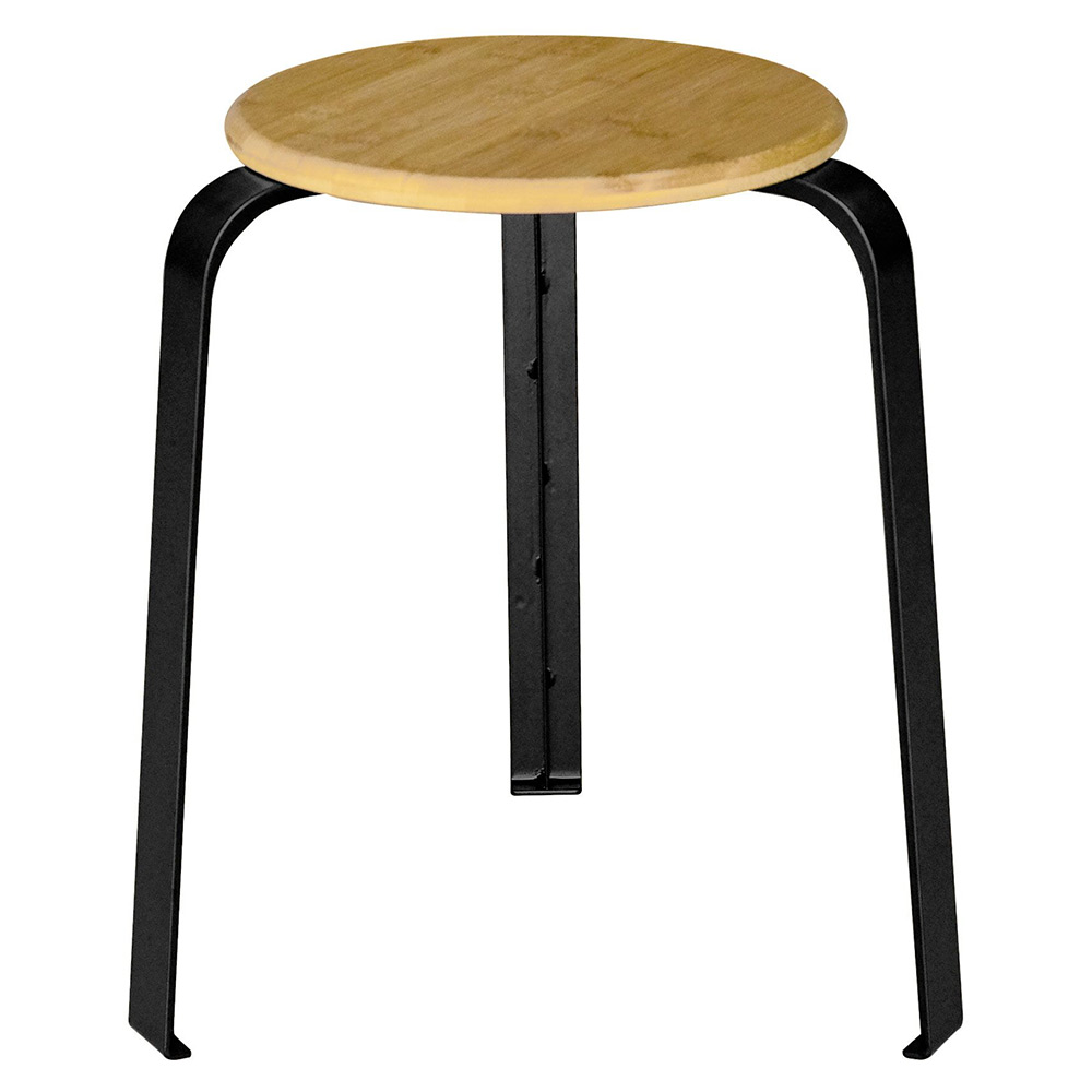 TABOURET JACK BAMBOU+METAL Z