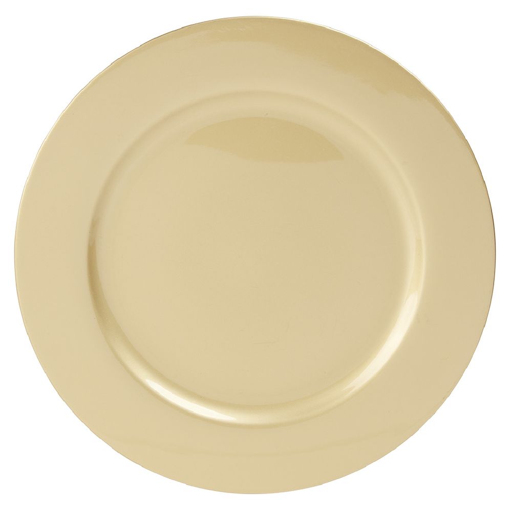 Gold plastic coaster