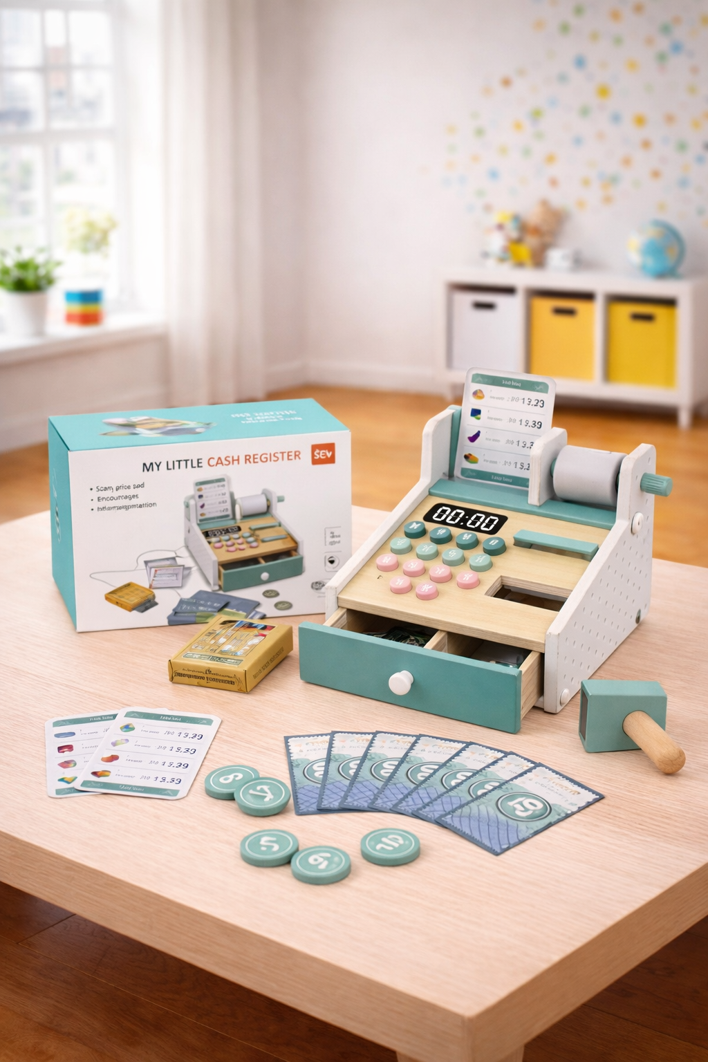 Lodër arkë fiskale nga druri