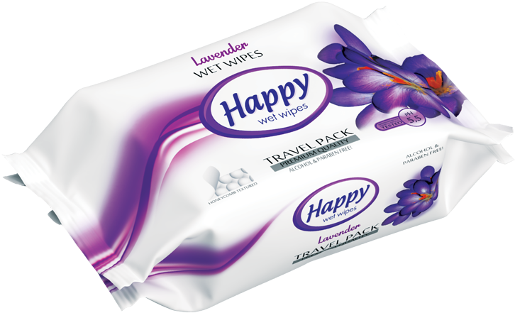 Leter e lagur lavander Happy 30pcs