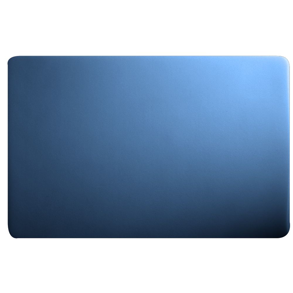 Plain blue rectangular plastic placemat