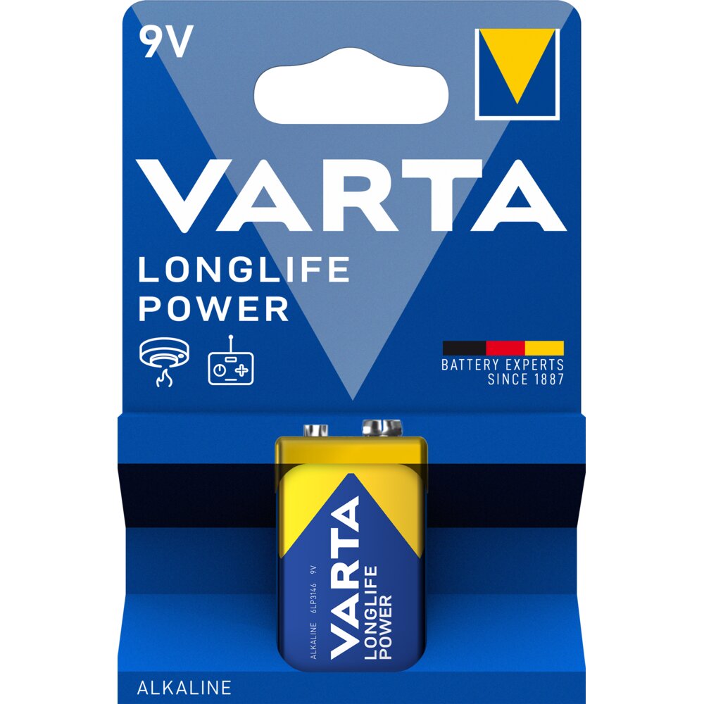BATERI VARTA 9V LONGLIFE