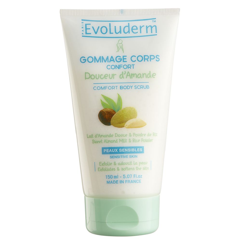 Evoluderm almond softness body scrub 150 ml