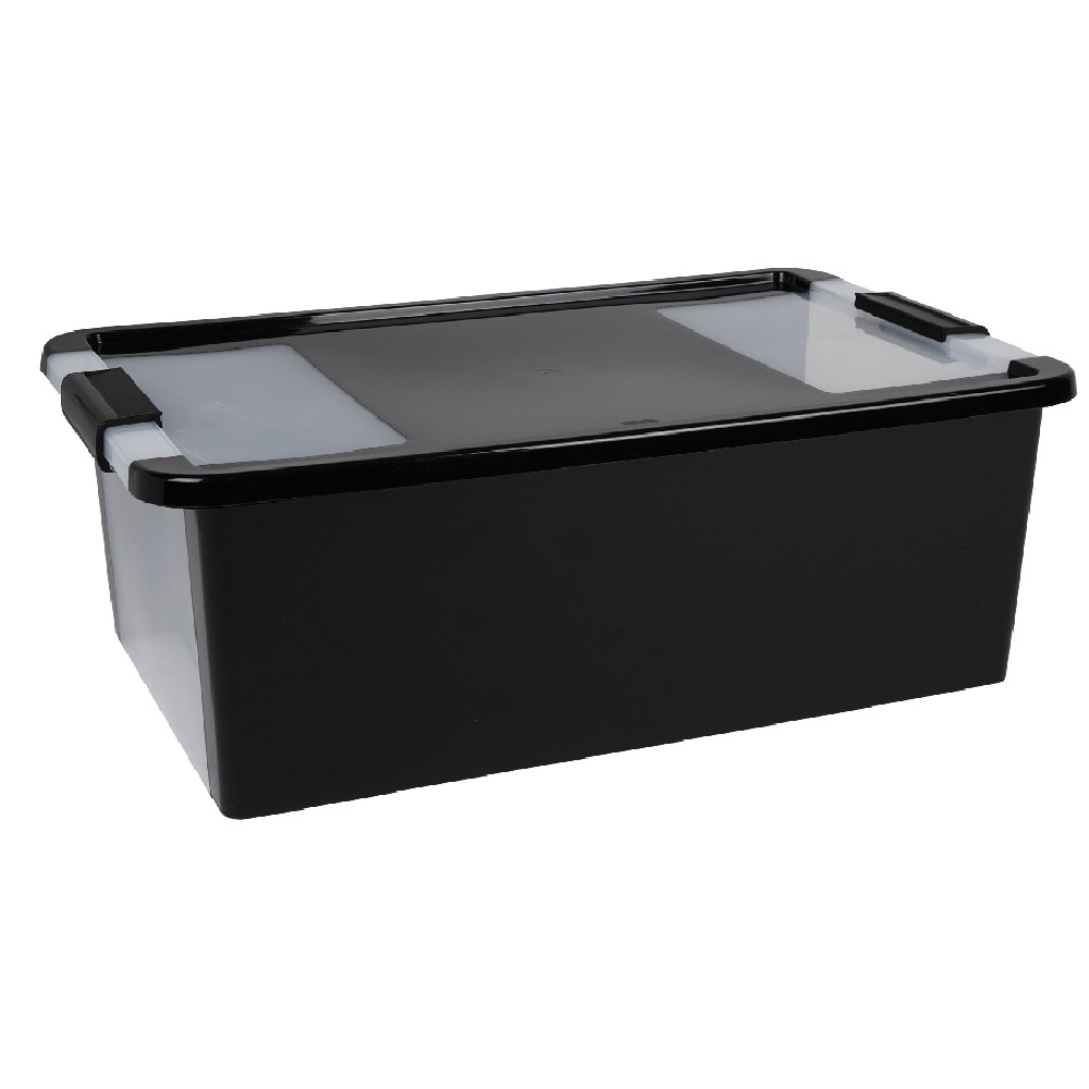 26 L black storage box