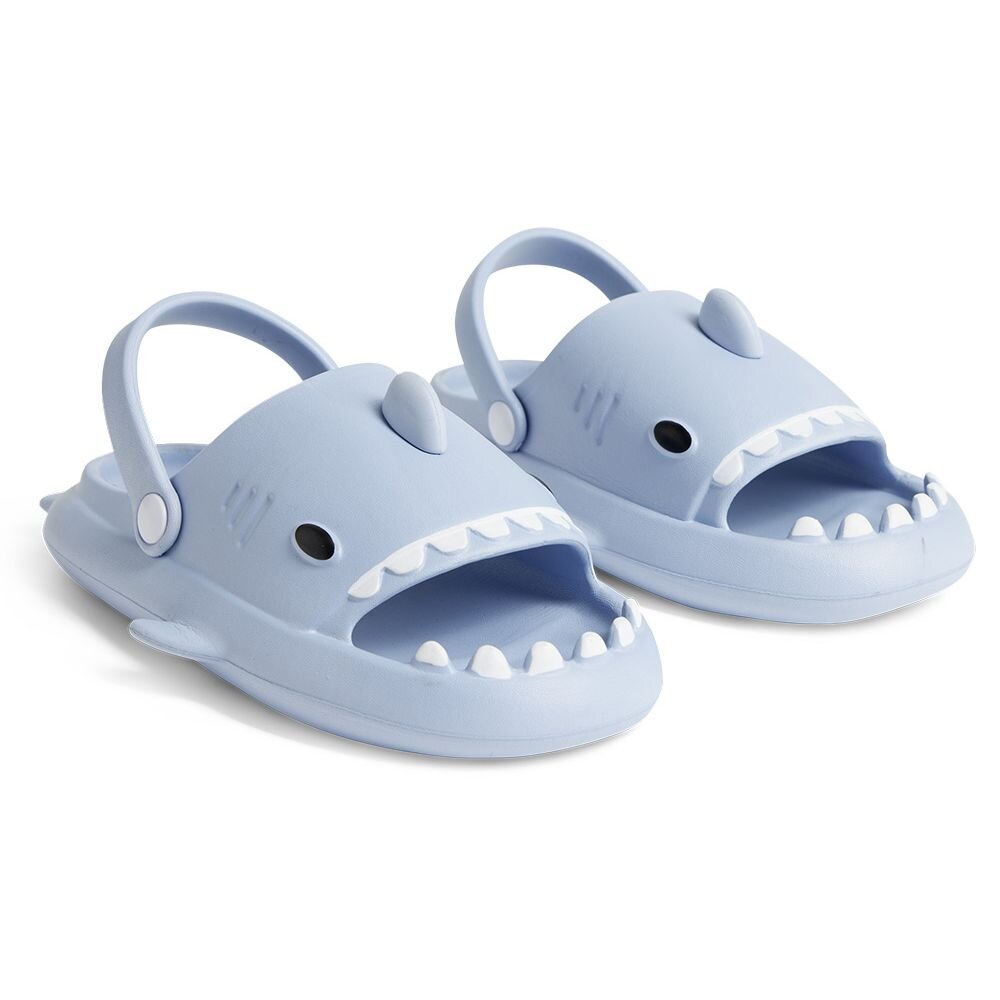 Children's blue rubber shark slippers 32/33
