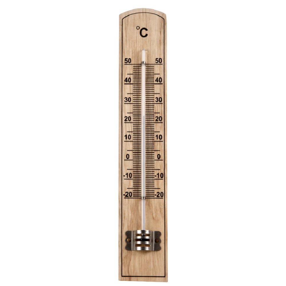 Wooden thermometer
