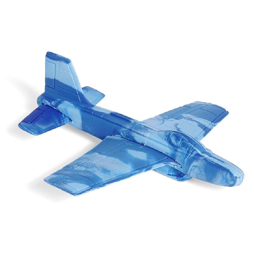 Blue miniature airplane