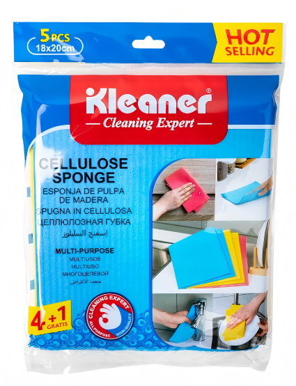 Set me 5 sfungjerë celuloze