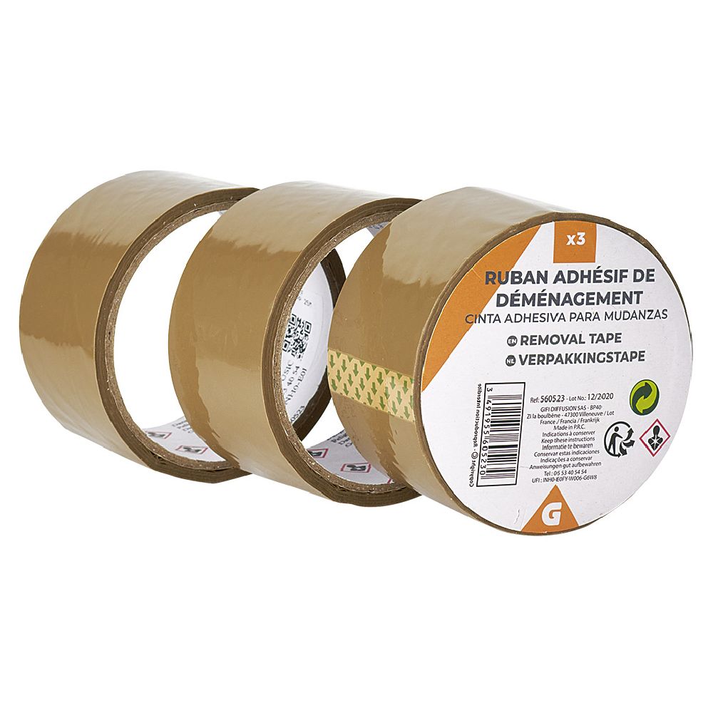 Brown adhesive roll L.25 m