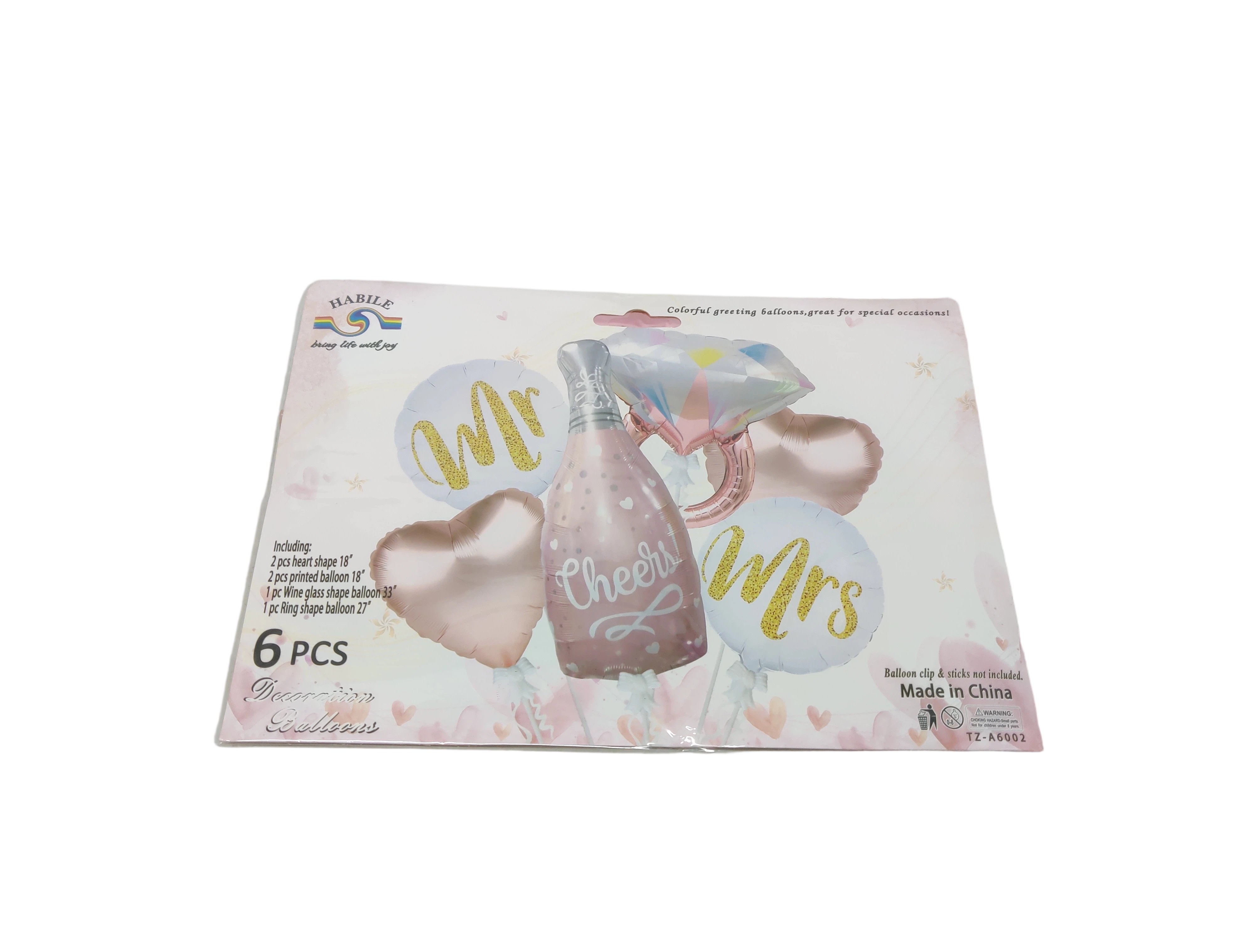 SET BALONA ALUMINI MR/MRS X6