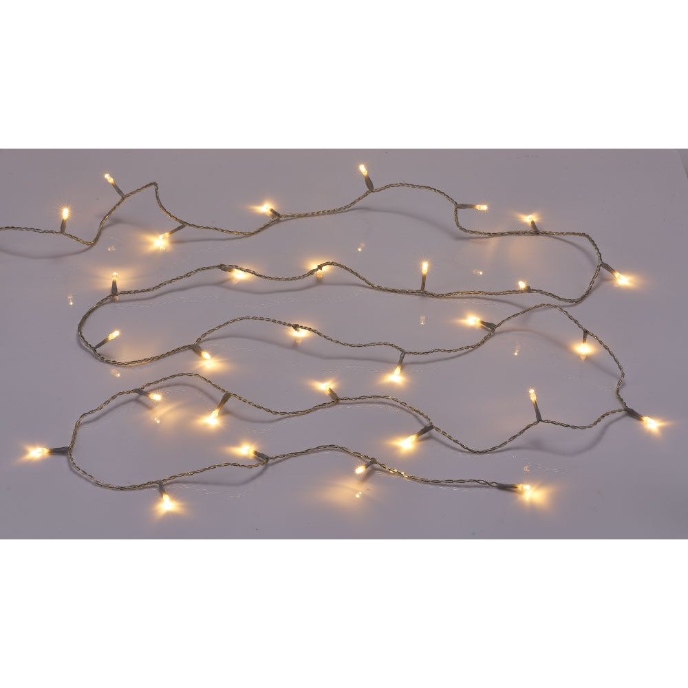 96 LED warm white Christmas light garland