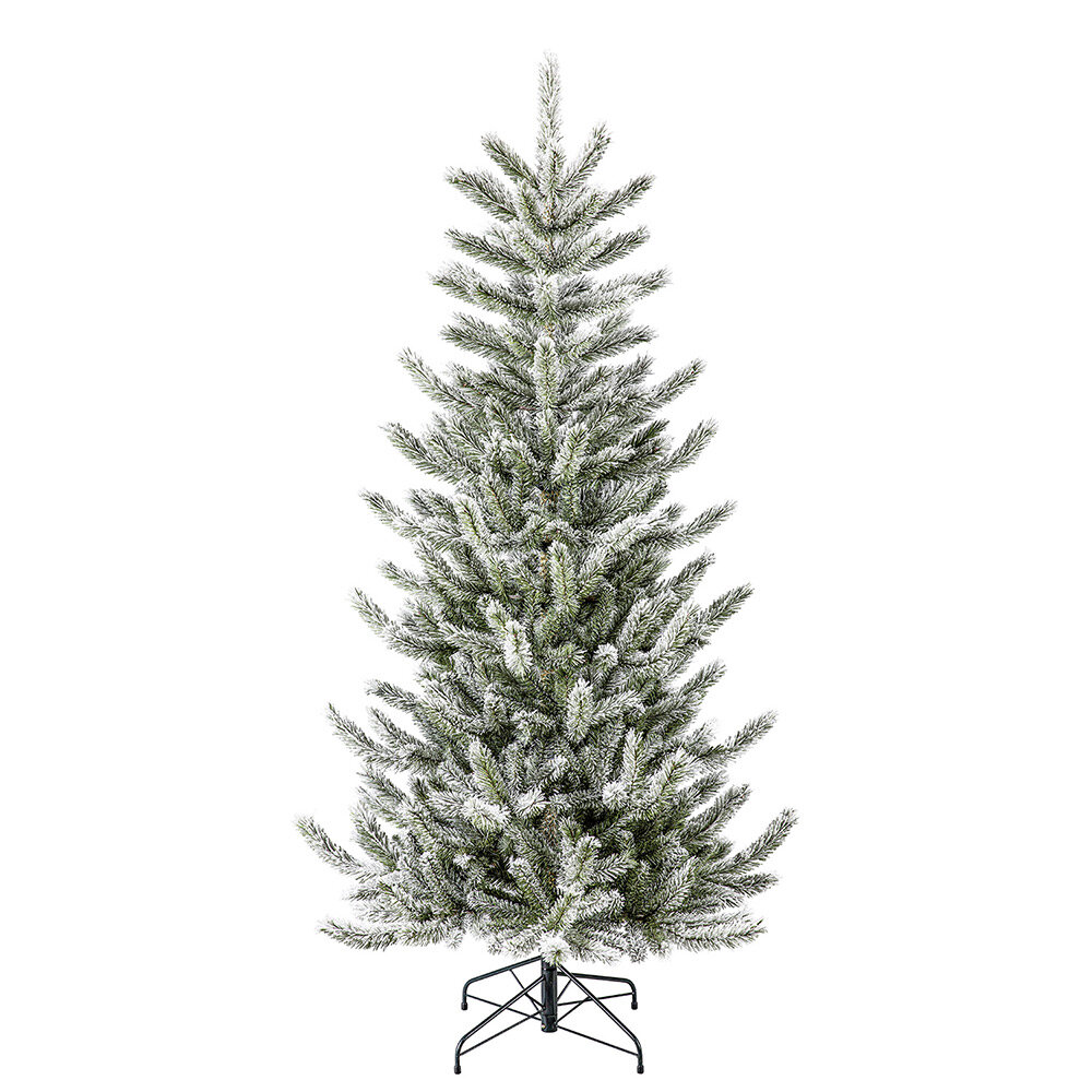 Artificial snow-covered green fir tree 467 branches Ø99xH180cm