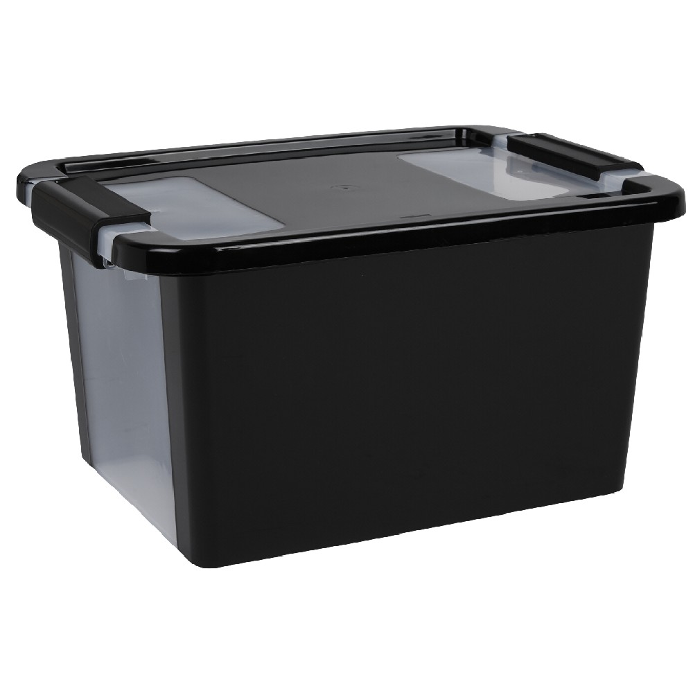 11 L black storage box