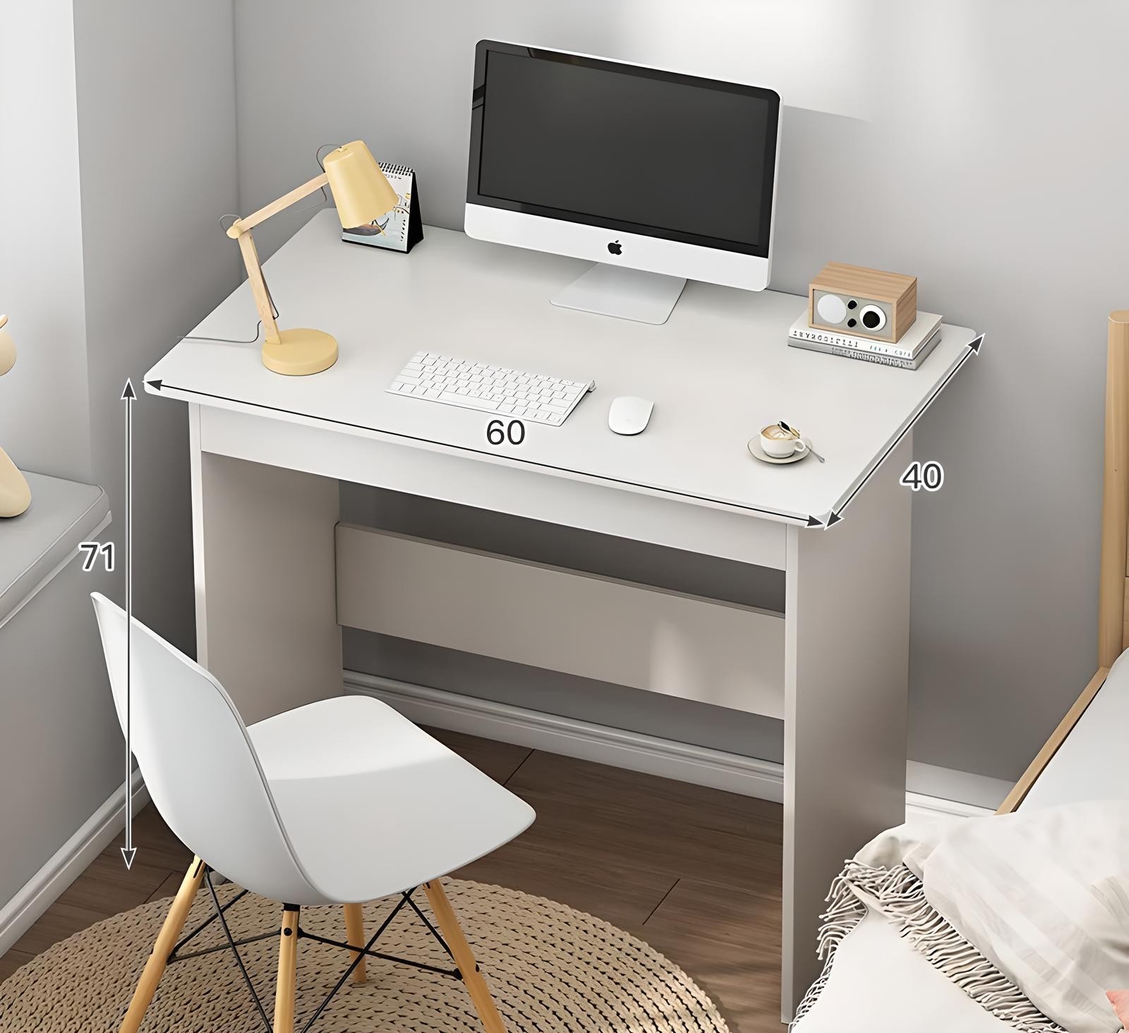 TAVOLINE PUNE E BARDHE NGA DRURI 80x40x71cm