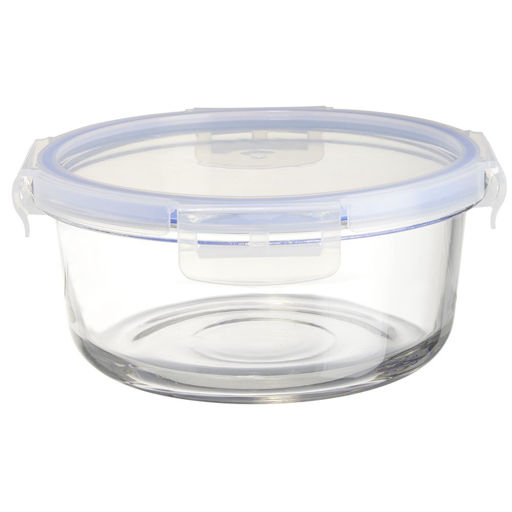 1000 ml round glass storage container