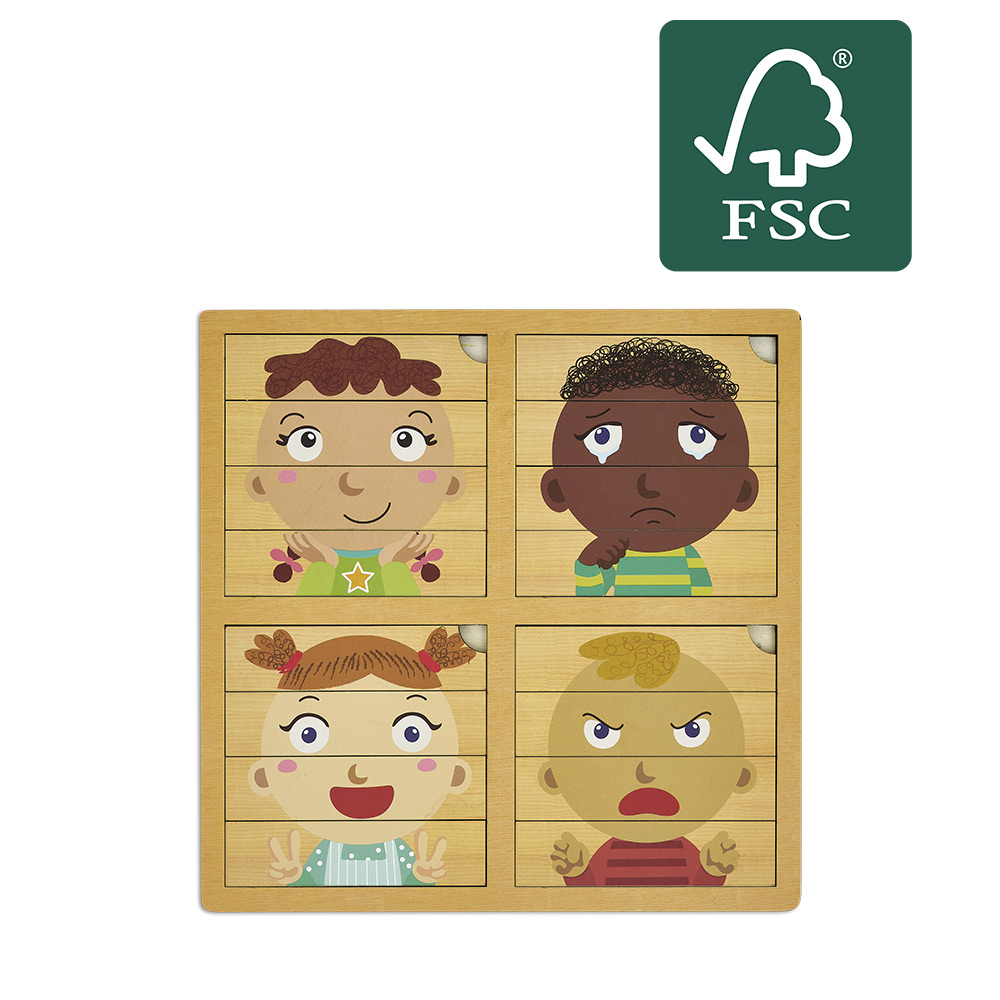 Wooden Emotions Puzzle