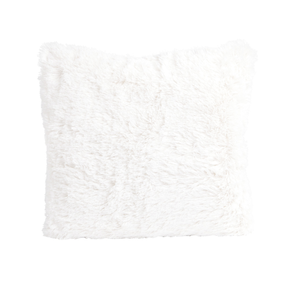 Beige fleece cushion 40x40cm