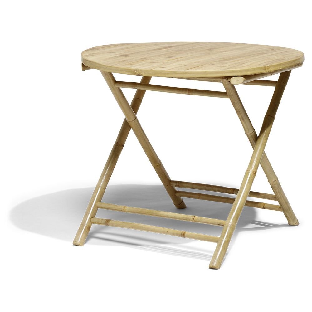 Laos round bamboo garden table for 2 people Ø90xH.75 cm