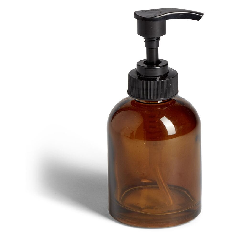 100ml brown glass soap dispenser