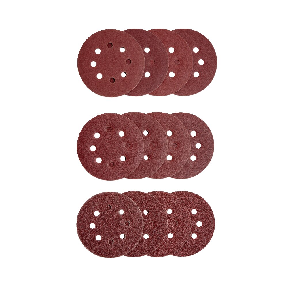 12 Corundum abrasive discs for vibrating sanders - Ø125 mm