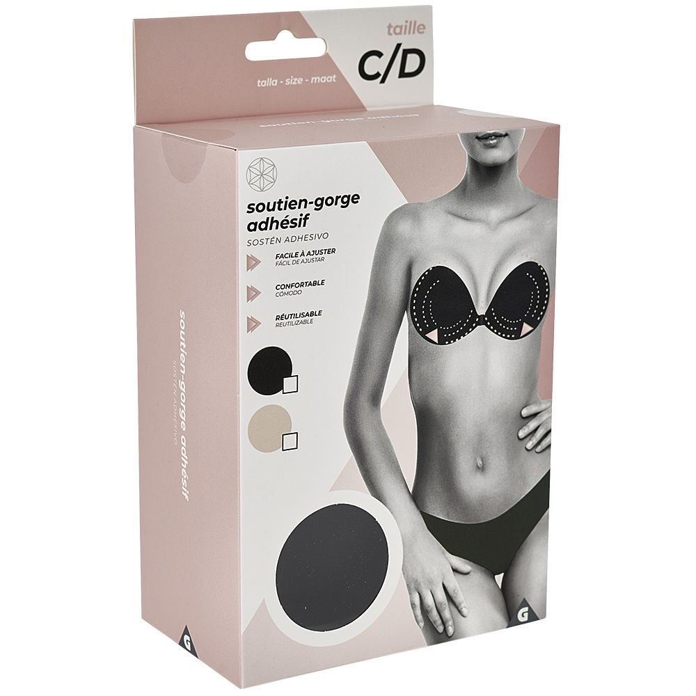 Invisible adhesive bra C/D cup