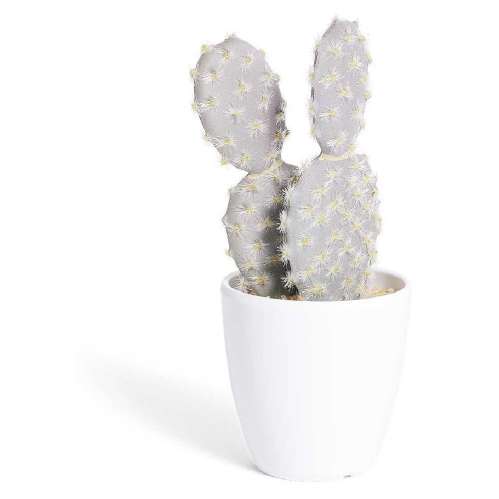 Artificial cactus in PVC pot Ø7.5xH15cm