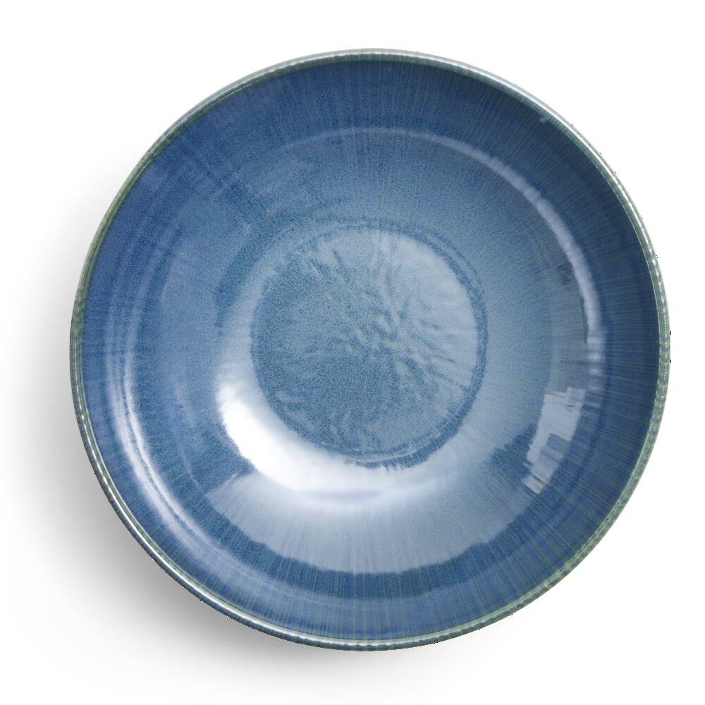 Amaury blue earthenware soup plate Ø21cm