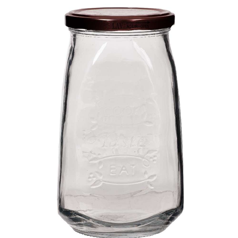 KAVANOZ I MADH VINTAGE TRANSPARENT HERMETIK