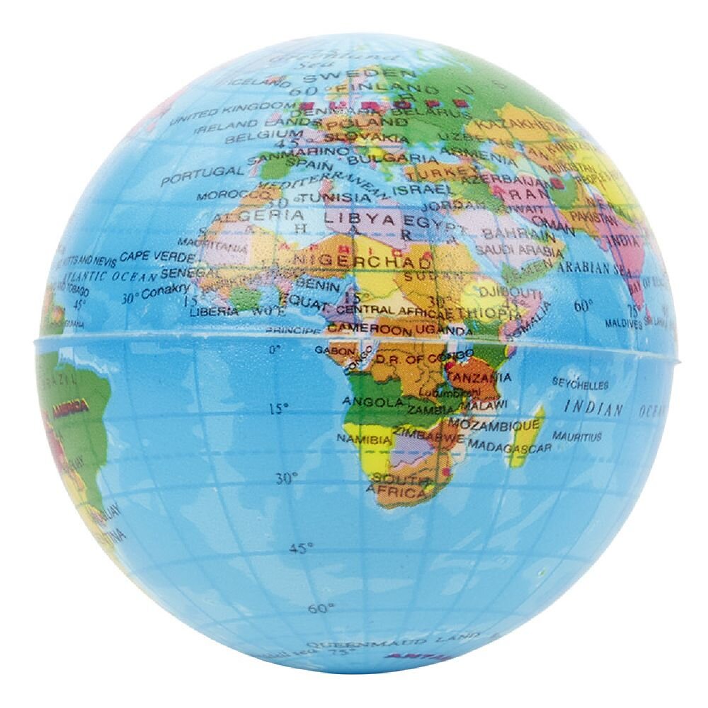 BALLE GLOBE TERRESTRE MULTICOU