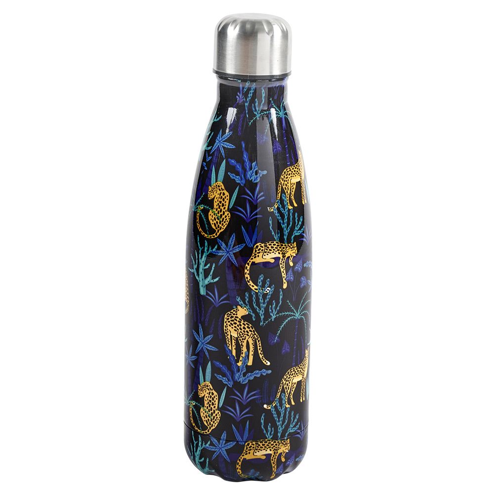 500ml leopard print stainless steel insulated bottle