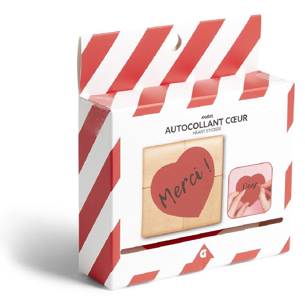 Red adhesive heart x25