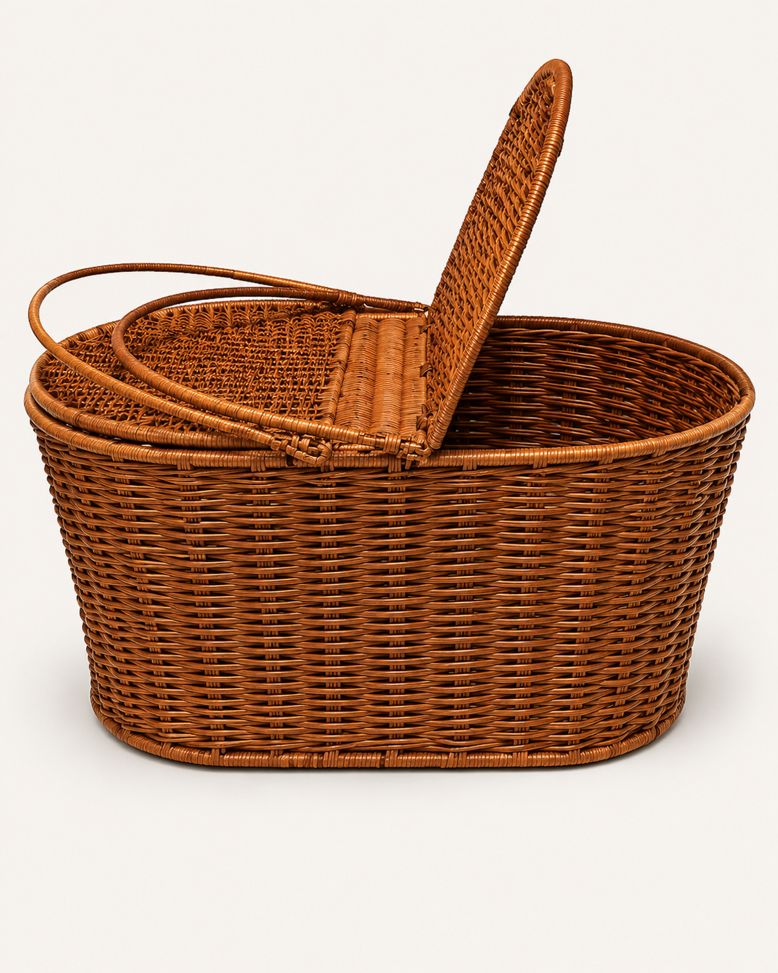 SHPORTE PIKNIKU PER USHQIM NGA BAMBOO 47X30X20CM