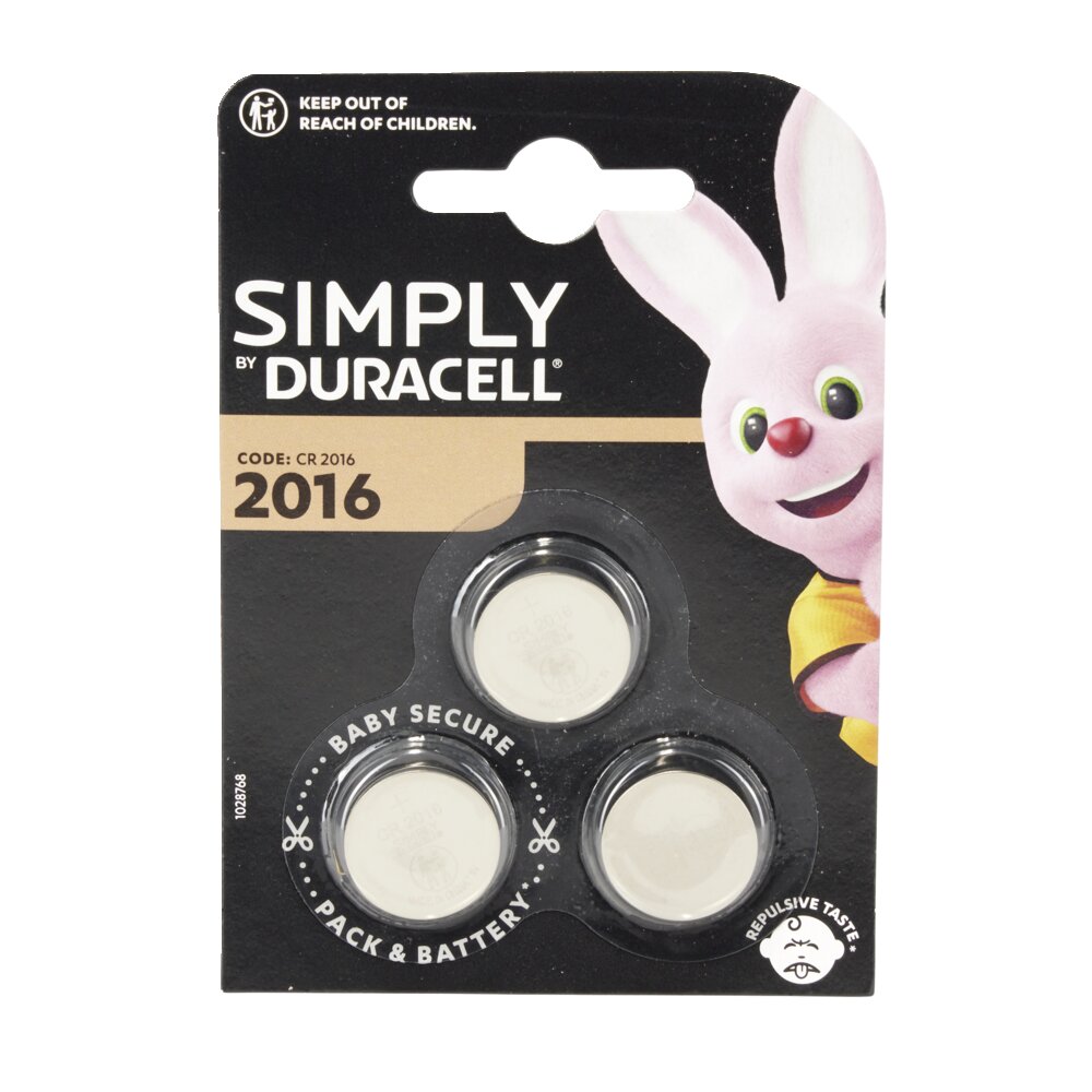 BATERI DURACELL CR2016 X3