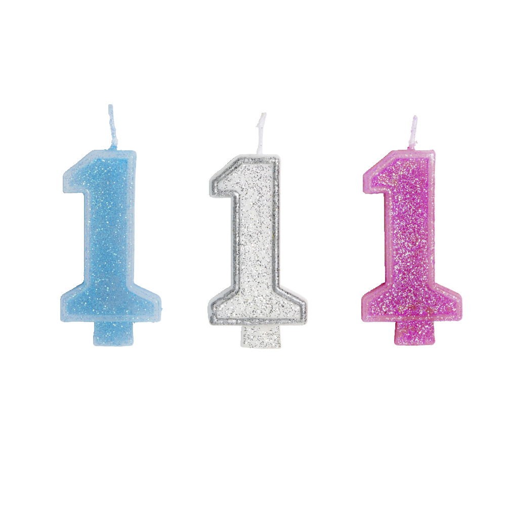 Birthday candle number 1