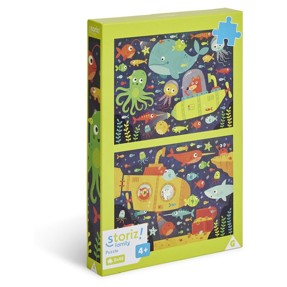48-piece children's puzzle underwater world x2