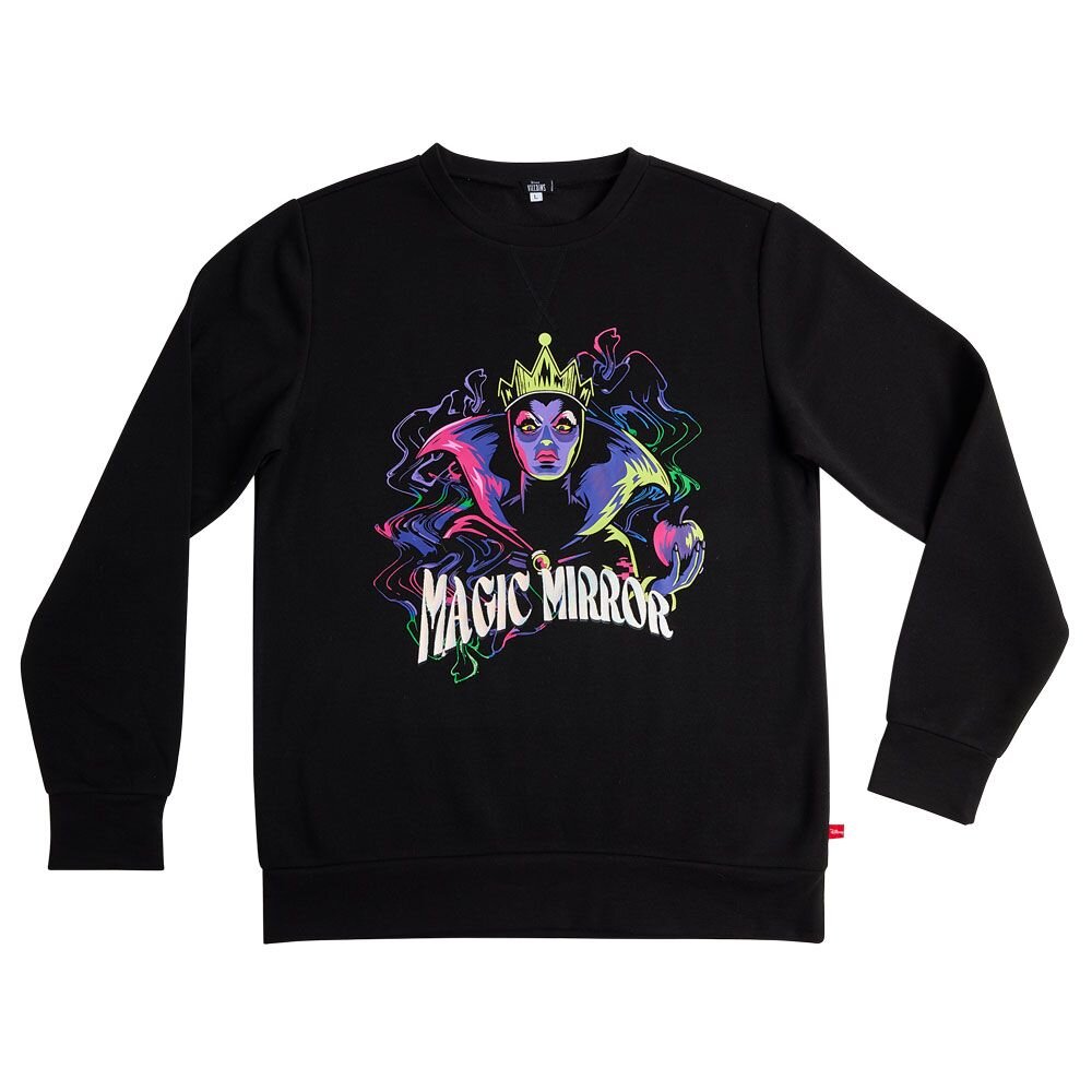 Disney Villains Evil Queen Magic Mirror Black Multicolor Sweater - Size M