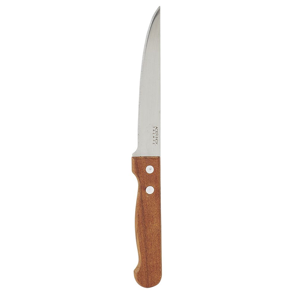 Grilling knife with bubinga wood handle and stainless steel blade, 11 cm