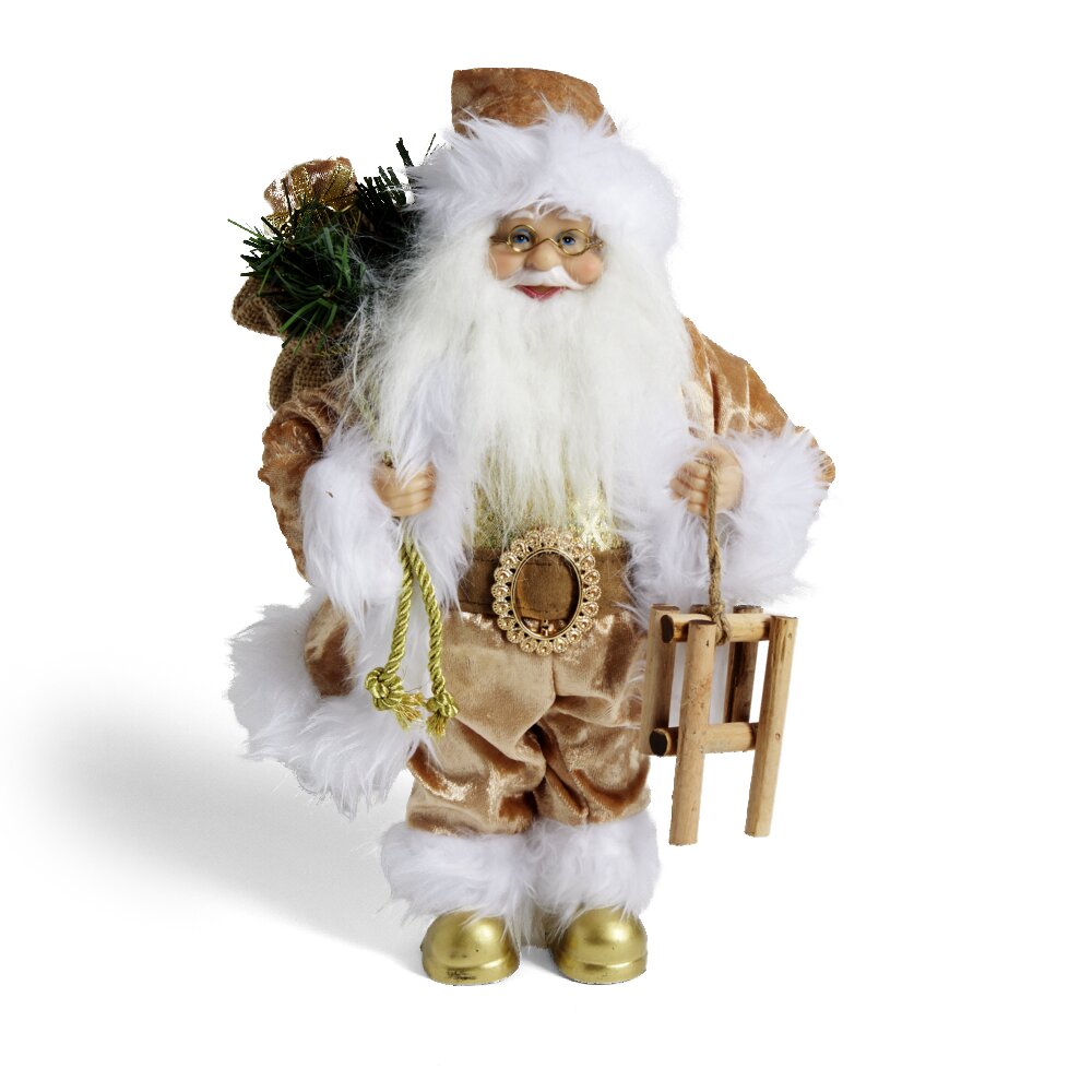 ARTIKUJ FESTIV: FIGURE DEKORATIVE E SANTA CLAUS NGJYRE FLORIRI H30