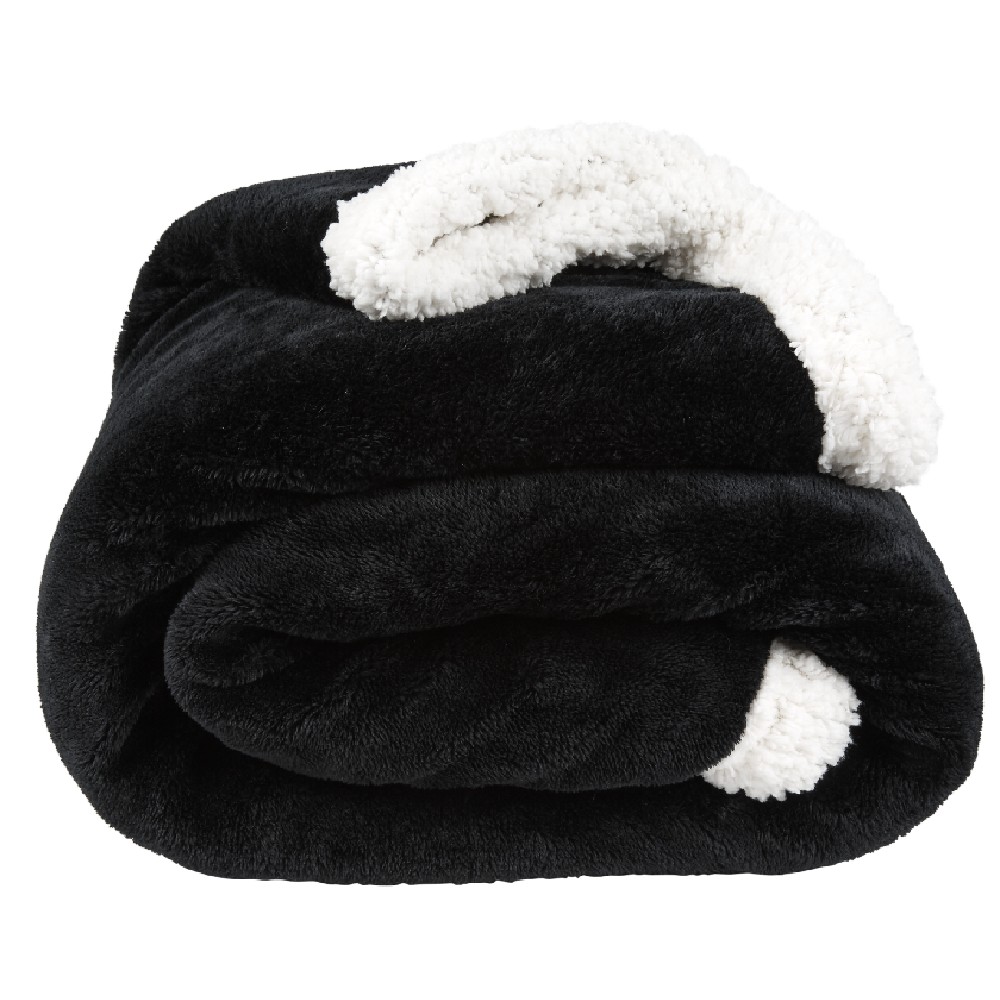 BLANKET POE L127X152 BLK BACK