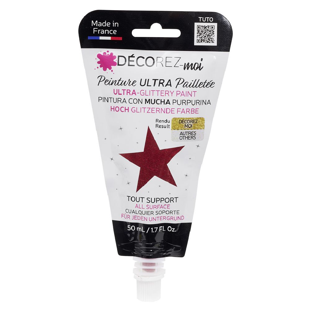 BOJË E KUQE GLITTER 80ML
